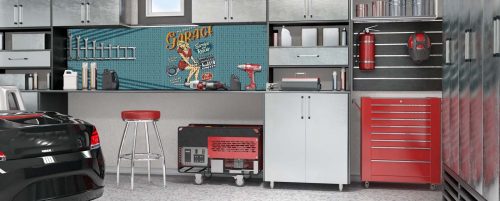 Workerwall Werkstattwände - Rockabilly Motorcyle - Werkstattbeispiel 1