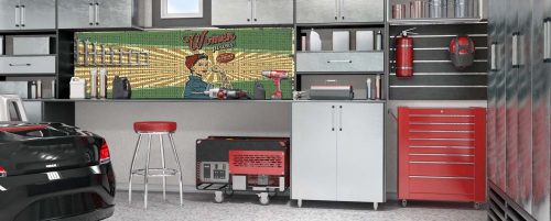 Workerwall Werkstattwände - Rockabilly Women Power - Werkstattbeispiel 1