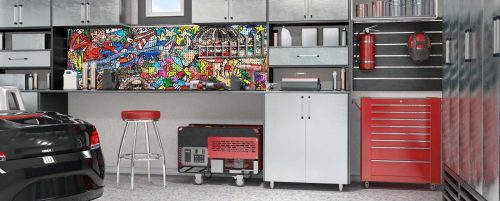 Workerwall Werkstattwände - Graffiti Streetart 1 - Werkstattbeispiel 1