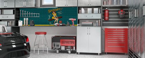 Workerwall Werkstattwände - Rockabilly Gentlemen - Werkstattbeispiel 1