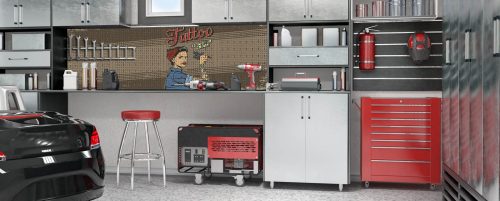Workerwall Werkstattwände - Rockabilly Tattoo - Werkstattbeispiel 1