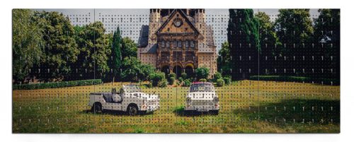 Workerwall Werkstattwände - Zwei Trabis im Park